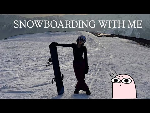 SNOWBOARDING IN NOVEMBER !?😱 СНОУБОРДИНГ В НОЯБРЕ !? 😱🩷