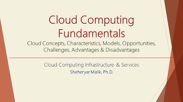 Cloud Computing 2 - Cloud Computing Fundamentals (Concepts, Characteristics, Models, Pros & Cons)