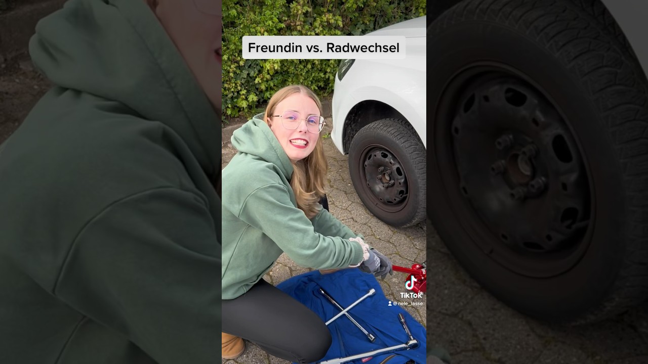 Sie macht mich fertig 🤯 Reifenwechsel mit Freundin… anstrengend 1000 