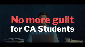 RoadMap to Successful CA 2026 January Attempt: The Ultimate "Guilt Free Break"