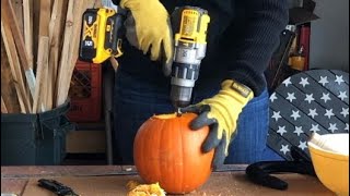 The BEST way to CARVE PUMPKINS is with Power Tools! | Miss DeWalt