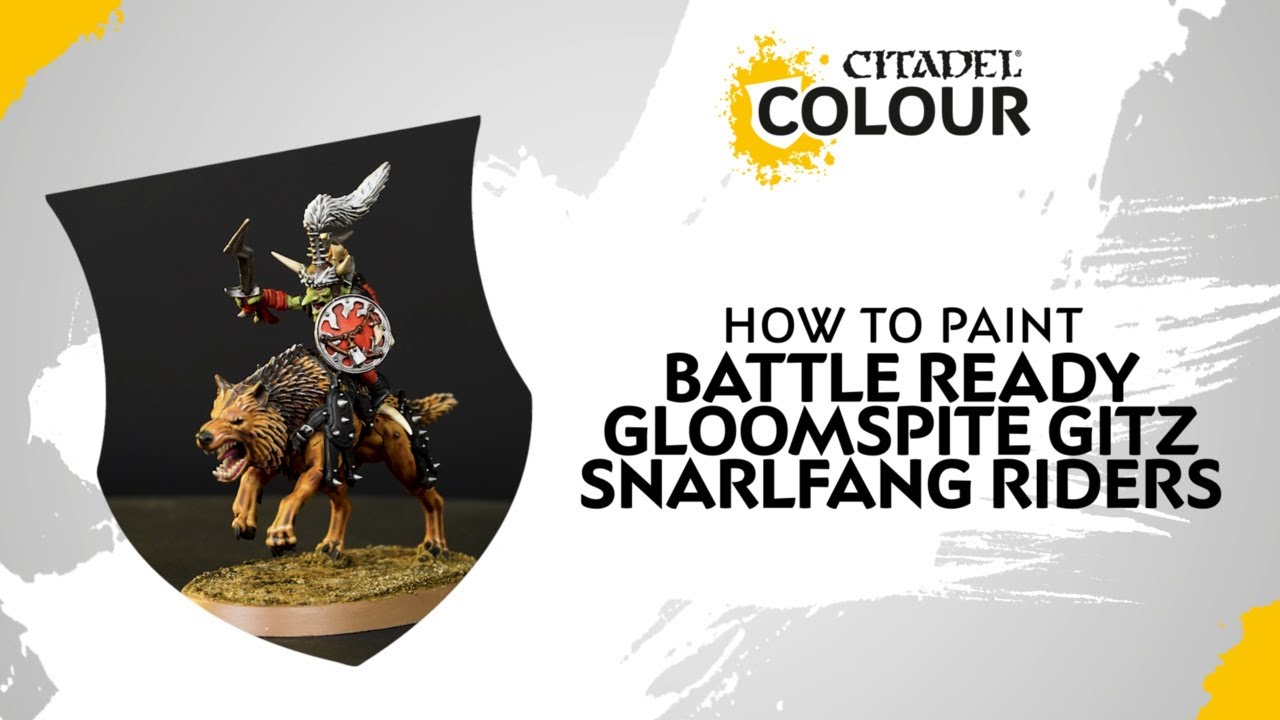 How to Paint: Battle Ready Gloomspite Gitz Snarlfang Riders - YouTube