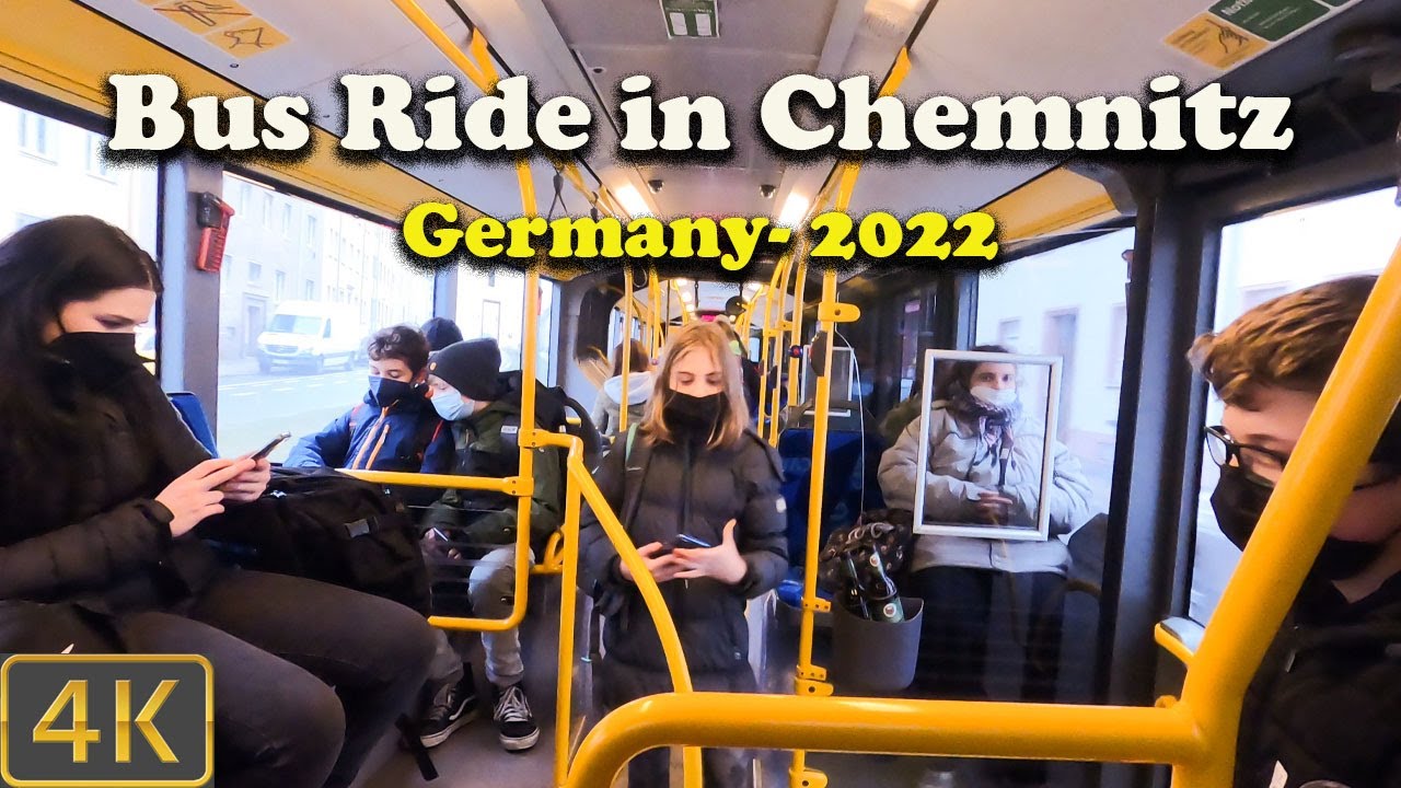 Bus ride in chemnitz- Germany- 2022-4K 🇩🇪