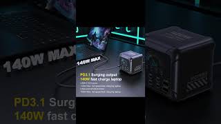 Ubigbuy 420W GaN Charger PPS PD3.1 140W USB Type C Charger Digital Display Fast Charging Station
