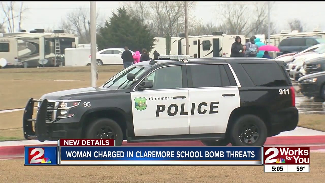 Woman arrested in Claremore bomb threat - YouTube