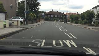 Mini roundabout turning right you must use right lane