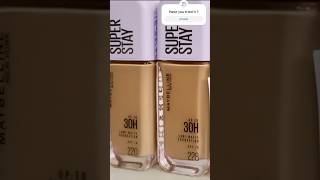 ⚠️ 220 VS 228 Maybelline Lumi Matte Foundation   #shorts #maybelline #superstaylumimatte
