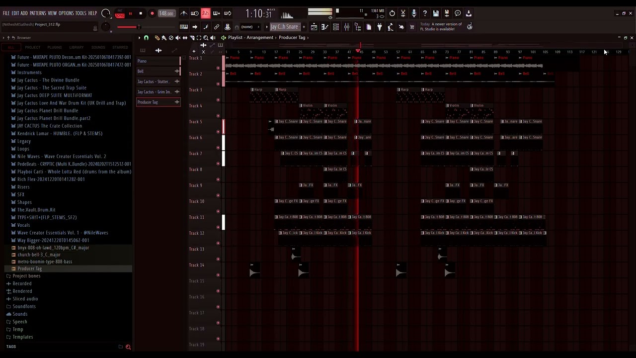 I gave the counter snare a little bit of a new bounce