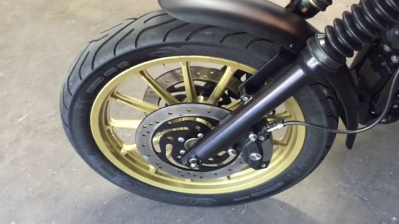 Cali club style harley sportster black and gold