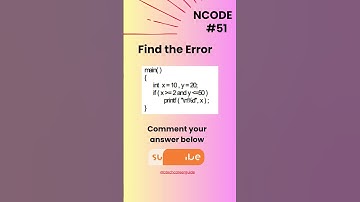 NCODE #51 | Find the Error | Comment your Answer Below | #coding #ncodeseries #ncode #coding #code.