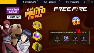 CORRE!! VAI DAR PRA PEGAR O GAARA? HINATA PARA TODOS, NOVAS RECOMPENSAS E NOVOS EVENTOS - FREE FIRE