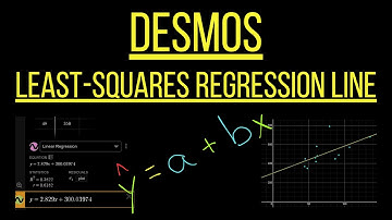 How to Calculate Least Squares Regression Lines Using Desmos