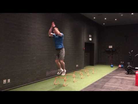 Linear-vertical Hurdle Jump (30cm Hurdle)