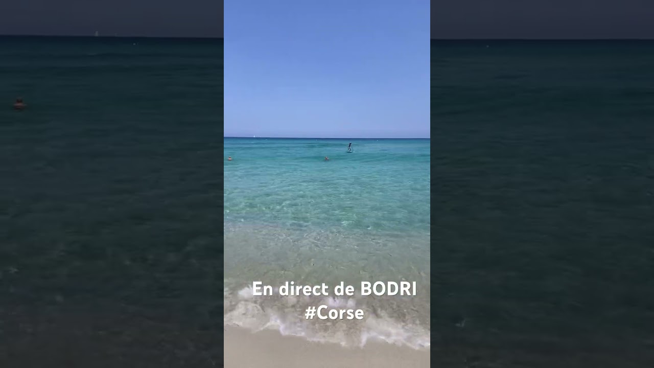 En direct de la plage de Bodri 