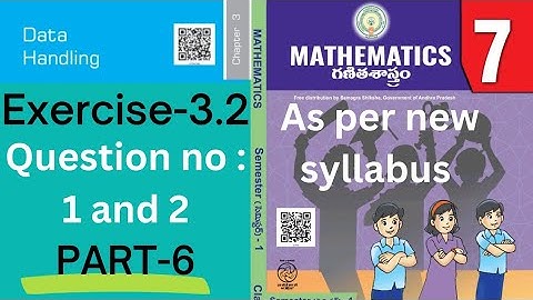 7th class maths New syllabus | Chapter 3 | Exercise 3.2 | Q.no: 1,2 | ap maths new syllabus | CBSE