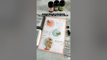 Mixed media cardmaking with magicals #mixedmediamagic #cardmakingtechnique