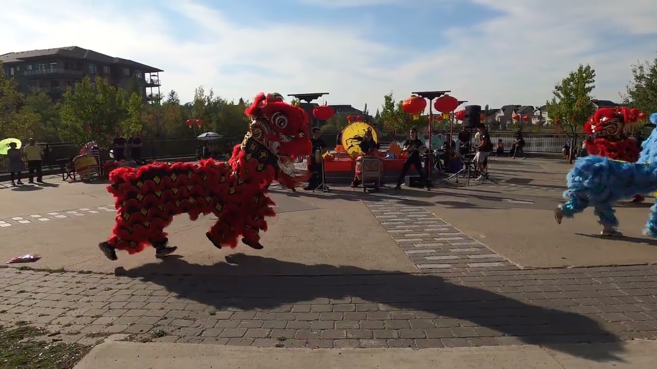 Edmonton Griesbach Autumn Festival 2025 Yuet Wan Lion Dance Performance