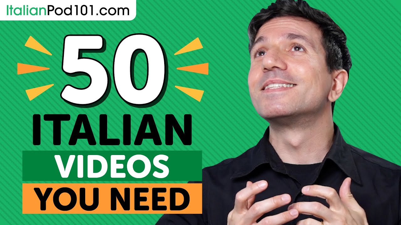 Learn Italian: 50 Beginner Italian Videos You Must Watch - YouTube