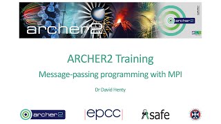 Message Passing Programming with MPI: Part Three of Day Three