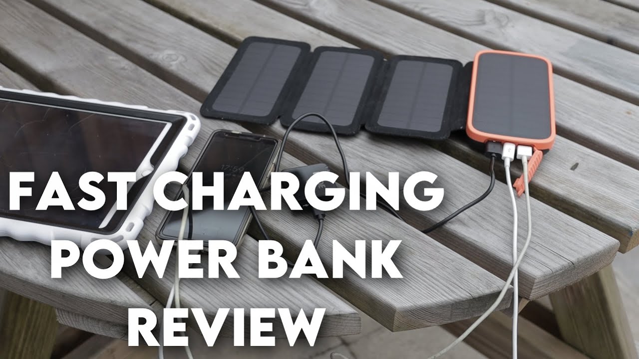 CONXWAN 26800mAh Fast Charging Solar Power Bank Review YouTube