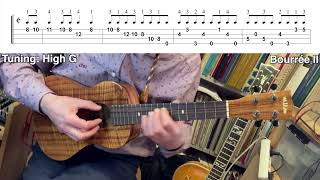 Bourrée I and II from Cellosuite Nr 3 - J. S. Bach (Ukulele fingerstyle cover)