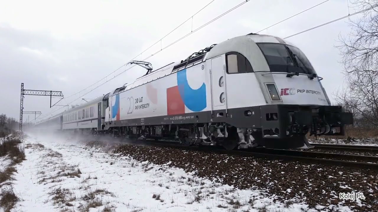 Katowice Szopienice - Pociągi PKP IC zimą | IC Sobieski, Silesia, Bathory, Bolko, TLK Chemik