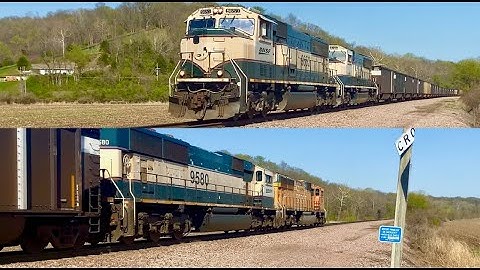 [4K Rare] BNSF Executive Mac Leading Empty Coal Train to the North Antelope Mine in Wyoming!