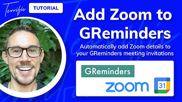 Add Zoom to your GReminders meeting scheduler