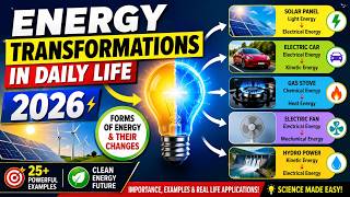 25 Powerful Examples of Energy Transformations in Daily Life 2026 | Forms of Energy & Their Changes
