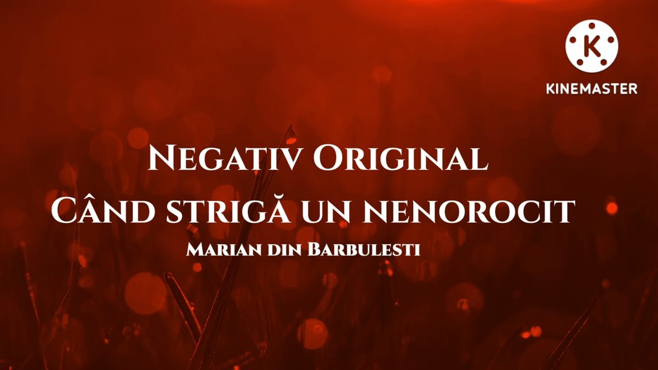 Negativ Original - Când strigă un nenorocit