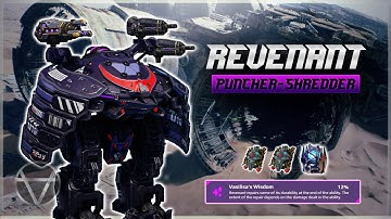 [WR] 🔥 Puncher Shredder REVENANT w/ Cyberknight Skin – Mk3 Gameplay | War Robots