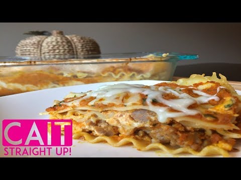 Pumpkin Lasagna Recipe | Cait Straight UP