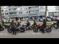 Satudarah MC / Yellow Snake MC / Saudara / Black Jackets  aankomst in Apeldoorn 25-4-2017