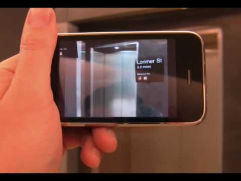 New York Nearest Subway augmented Reality App for iPhone 3GS from acrossair