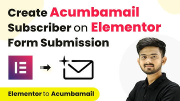 How to Create Acumbamail Subscriber on Elementor Form Submission