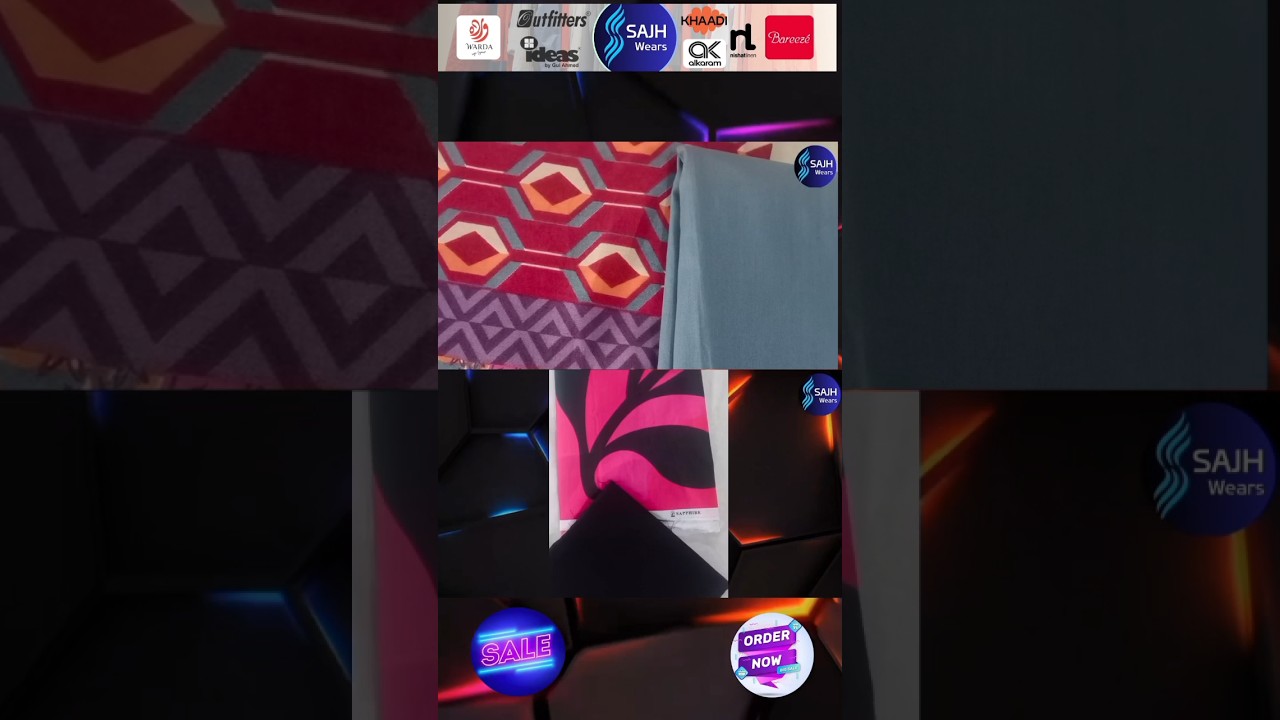 Sapphire 2 Piece Ladies Luxury Lawn Suits 2024 Collection at SAJH Wears