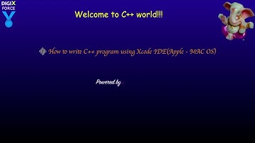First C++ program using Xcode in Mac OS(Covers command line argument)