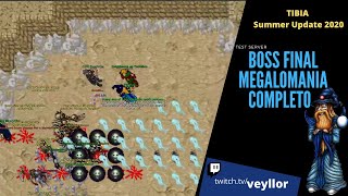 Famous TIBIA Summer Update 2020 -  Boss Final Megalomania COMPLETO (Test Server) || #Veyllor Wealth