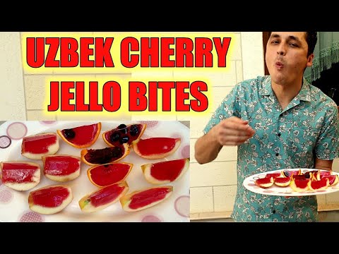 Come fare i colpi Cherry Jello | Uzbeki Cherry Jello Morsi