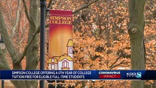 Simpson College announces tuition-free fifth year to students impacted by pandemic