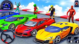 Superhero Car Stunt Racing 3D - Mega Ramps Car and Bike Driving Tracks - Android Gameplay screenshot 5