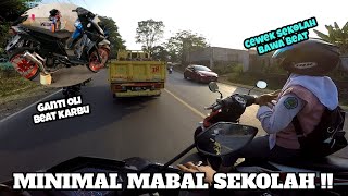 GANTI OLI BEAT KARBU | KETEMU CEWEK CANTIK PULANG SEKOLAH