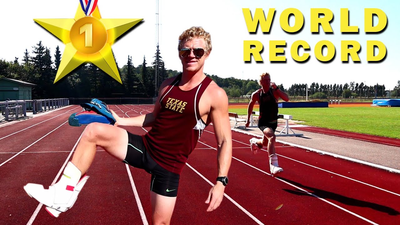I Broke Nick Symmonds World Record (100m in ski boots) YouTube