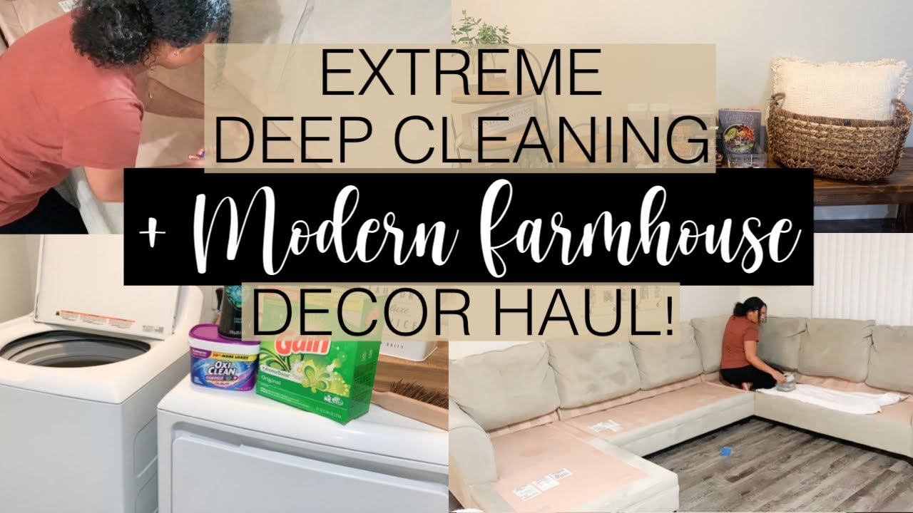 EXTREME DEEP CLEANING HOW TO MAKE YOUR COUCH SMELL FRESH + FARMHOUSE