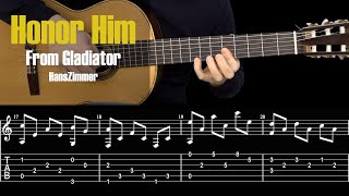 PDF Sample Honor Him - Gladiator. Fingerstyle. guitar tab & chords by My_Guitar.