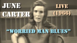 June Carter, Johnny Cash &amp; Pete Seeger - Worried Man Blues (Live 1966)
