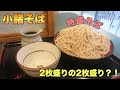 #75【小諸そば】二枚盛りの2枚もりってどの位？