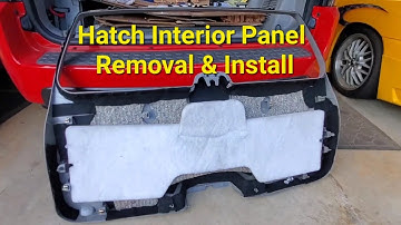 2002-07 Saturn Vue Hatch Interior Plastic Removal & Installation (added extra soundproofing too)
