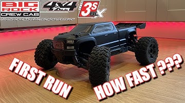 Arrma Big Rock v3 first Run - How Fast ???