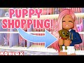 SHOPPING FOR OUR NEW PUPPY 🐶 | Bloxburg Roleplay | Roblox